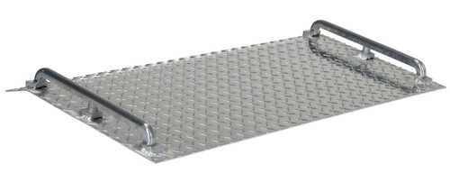 Vestil Aluminum Tread Plate Mini Dock Board - 18 In. x 36 In. x 4-11/16 In. 700 lb - Silver