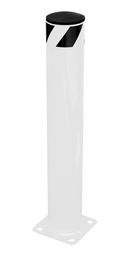 Vestil Steel Pipe Safety Bollard - 36 In. x 5-1/2 In. - White