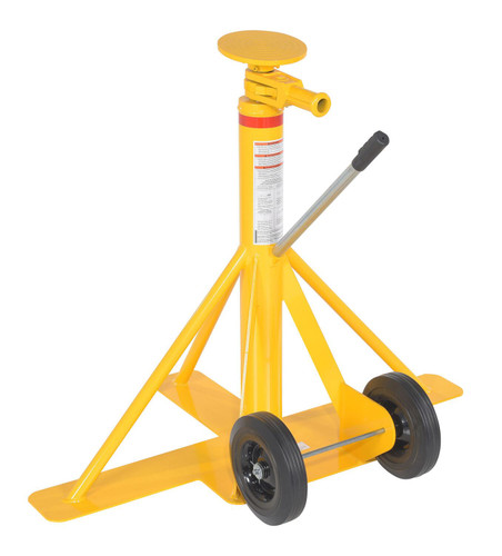Vestil Steel Big Foot Stabilizing Jack - 35-7/16 In. x 48 In. x 39-1/2 In. 100,000 lb Static - Yellow