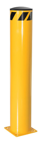 Vestil Steel Pipe Safety Bollard - 48 In. x 8-1/2 In. - Yellow
