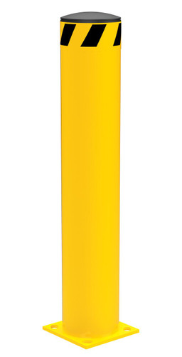 Vestil Steel Pipe Safety Bollard - 36 In. x 6-1/2 In. - Yellow