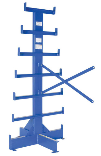 Vestil Steel Bar Stock Tree Add On Double Sided - 38-1/2 In. x 62 In. x 80-1/2 In. 500 lb - Blue