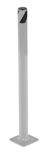 Vestil Steel Pipe Safety Bollard - 24 In. x 1-3/4 In. - Silver