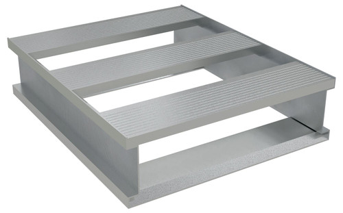 Vestil Aluminum Heavy Duty Half Pallet 20-1/8 In x 24 In x - 6 In 4000 lb - Silver