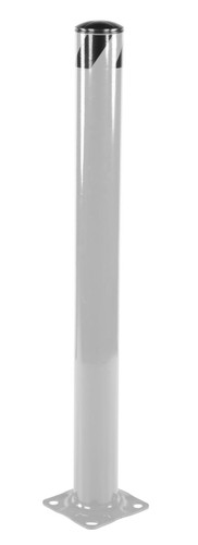 Vestil Steel Pipe Safety Bollard - 48 In. x 5-1/2 In. - Silver