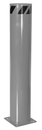 Vestil Steel Pipe Safety Bollard - 48 In. x 8-1/2 In. - Gray Semi Gloss