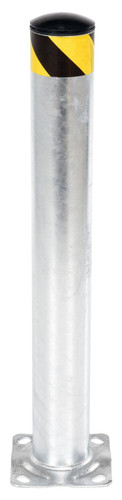 Vestil Galvanized Steel Pipe Safety Bollard - 36 In. x 4-1/2 In. - Gray