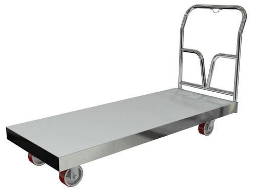 Vestil Aluminum Sheet Deck Platform Truck - 64-5/8 In. x 24 In. x 37-1/8 In. 3600 lb - Silver