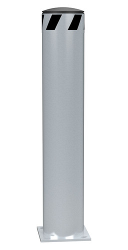 Vestil Steel Pipe Safety Bollard - 36 In. x 6-1/2 In. - Silver