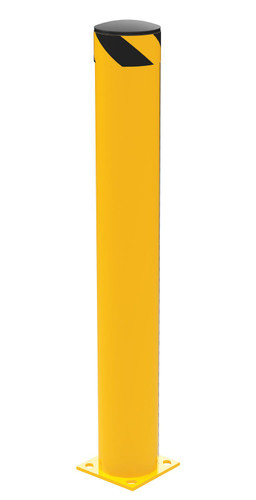 Vestil Steel Pipe Safety Bollard - 48 In. x 6-1/2 In. - Yellow