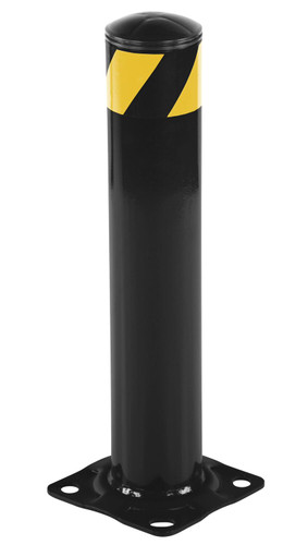 Vestil Steel Pipe Safety Bollard - 24 In. x 4-1/2 In. - Black