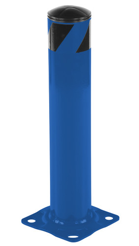 Vestil Steel Pipe Safety Bollard - 24 In. x 4-1/2 In. - Blue
