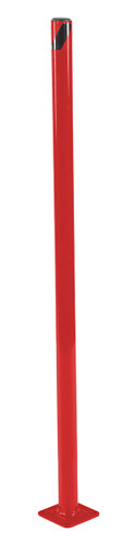 Vestil Steel Pipe Safety Bollard - 42 In. x 1-3/4 In. - Red