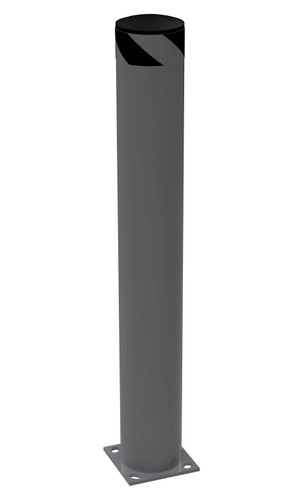 Vestil Steel Pipe Safety Bollard - 48 In. x 6-1/2 In. - Gray Semi Gloss