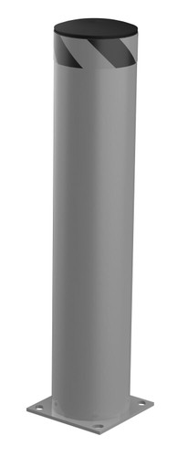 Vestil Steel Pipe Safety Bollard - 42 In. x 8-1/2 In. - Gray Semi Gloss
