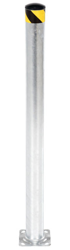 Vestil Galvanized Steel Pipe Safety Bollard - 48 In. x 4-1/2 In. - Gray