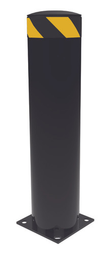 Vestil Steel Pipe Safety Bollard - 36 In. x 8-1/2 In. - Black