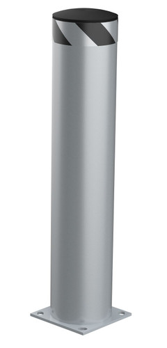 Vestil Steel Pipe Safety Bollard - 42 In. x 8-1/2 In. - Silver
