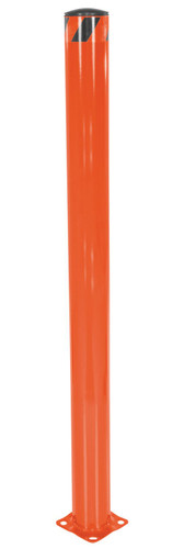 Vestil Steel Pipe Safety Bollard - 62 In. x 4-1/2 In. - Orange
