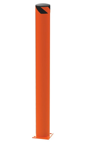 Vestil Steel Pipe Safety Bollard - 62 In. x 6-1/2 In. - Orange