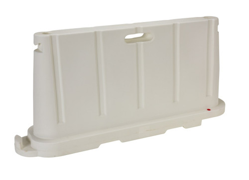 Vestil Polyethylene Stackable Barricade - 76-1/2 In. x 16 In. x 36 In. - White