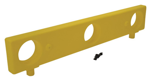 Vestil Polyethylene With UV Stabilizer Barricade Height Extension - 70 In. x 4-3/4 In. x 15-1/8 In. - Yellow