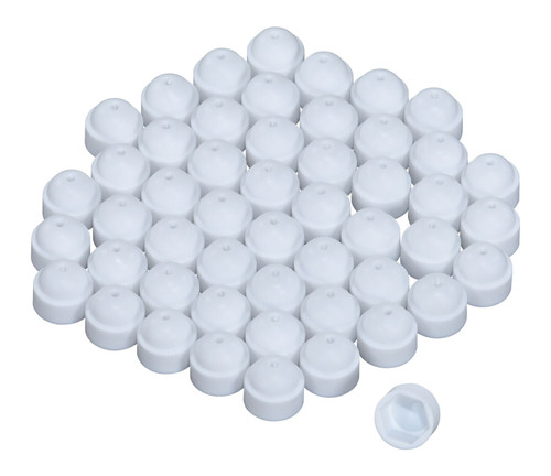 Vestil Plastic Bolt Caps - 50 Pack 3/8 In. Anchor Size - White