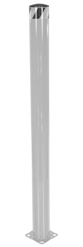 Vestil Steel Pipe Safety Bollard - 72 In. x 5-1/2 In. - Silver