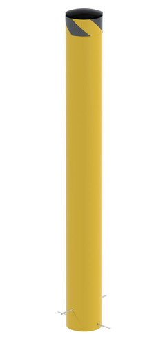 Vestil Steel Pour In Place Bollard - 48 In. x 6-1/2 In. - Yellow