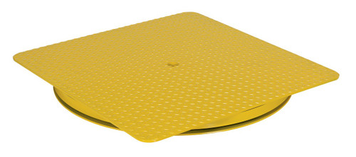 Vestil Heavy Duty Square King Pin Carousel - 36 In. x 36 In. 4000 lb - Yellow