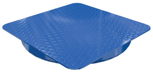 Vestil Steel - 30 In. Carousel, 4K , Square Tread Top Plate - Blue