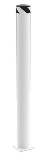 Vestil Steel Pipe Safety Bollard - 72 In. x 6-1/2 In. - White