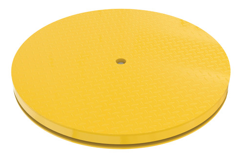 Vestil Heavy Duty Round King Pin Carousel - 36 In. 6000 lb - Yellow