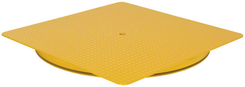 Vestil Heavy Duty Square King Pin Carousel - 48 In. x 48 In. 6000 lb - Yellow