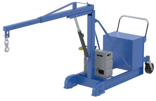 Vestil Steel DC Counter Balance Floor Crane - 500 lb - Blue