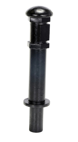 Vestil Ductile Iron Decorative Bollard - 28 In. x 7 In. - Black