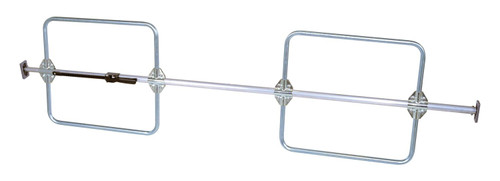 Vestil 1 Piece Aluminum Galvanized Cargo Bar - 103 In. L x 4-1/16 In. W 23-15/16 In. H With Hoops - Silver