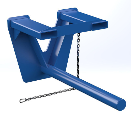 Vestil Steel Coil Lifter Fork Mounted Inverted - 48 In 3000 lb - Blue