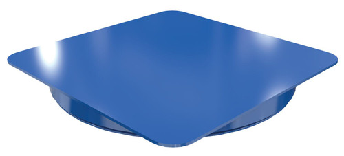 Vestil Steel - 36 In. Carousel, 4K , Square Smooth Top Plate - Blue