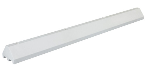 Vestil Recycled Plastic Truck Stop - 96 In. x 10 In. x 7 In. - White