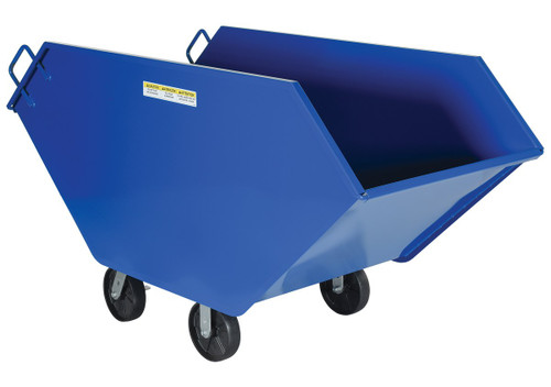 Vestil Steel Chip and Waste Trucks - 22.2 Cubic Feet 2000 lb - Blue