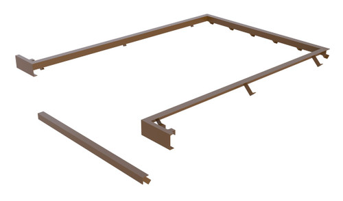 Vestil Steel Dock Leveler Curb Angle Set - 6 Ft. x 10 Ft.