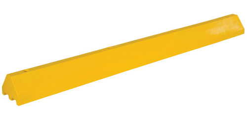 Vestil Recycled Plastic Truck Stop - 96 In. x 10 In. x 7 In. - Yellow
