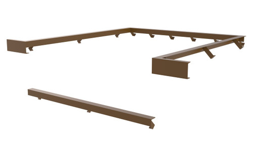 Vestil Steel Dock Leveler Curb Angle Set - 6 Ft. x 8 Ft.