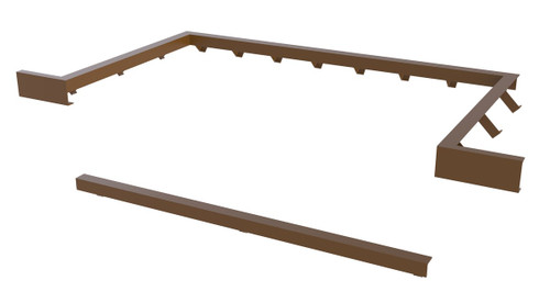 Vestil Steel Dock Leveler Curb Angle Set - 7 Ft. x 5 Ft.