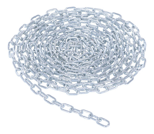 Vestil Galvanized Steel Bollard Safety Chain - 10 Foot 3/16 In. Thickness - Silver