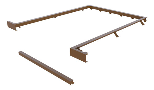 Vestil Factory Installed Steel Curb Angle Set Usable Dimensions - 104-1/2 In. x 74 In. x 28 In. For RU-1000-SCB