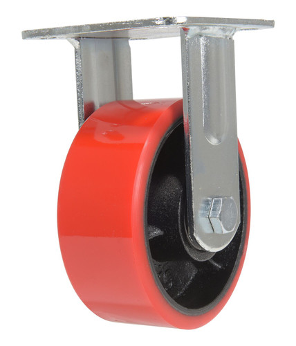 Vestil Polyurethane Rigid Caster - 5 In. Diameter x 2 In. Width 990 lb - Orange