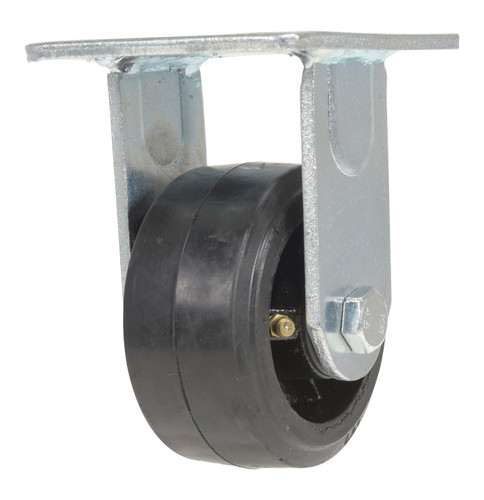 Vestil Rubber Rigid Caster - 4 In. Diameter x 2 In. Width 440 lb - Black