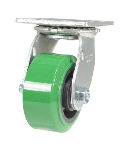 Vestil Polyurethane Swivel Caster - 4 In. Diameter x 2 In. Width 700 lb - Green/Black